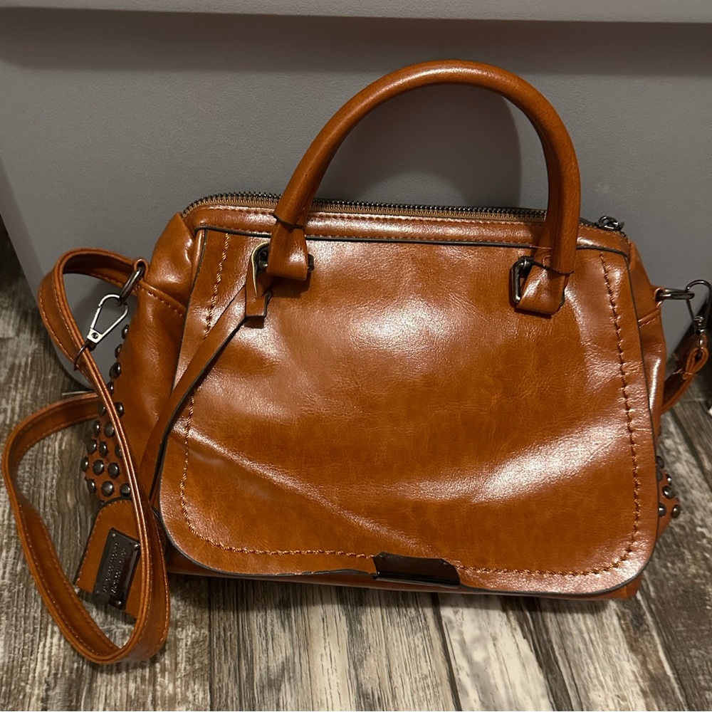 PU Leather Crossbody Tote